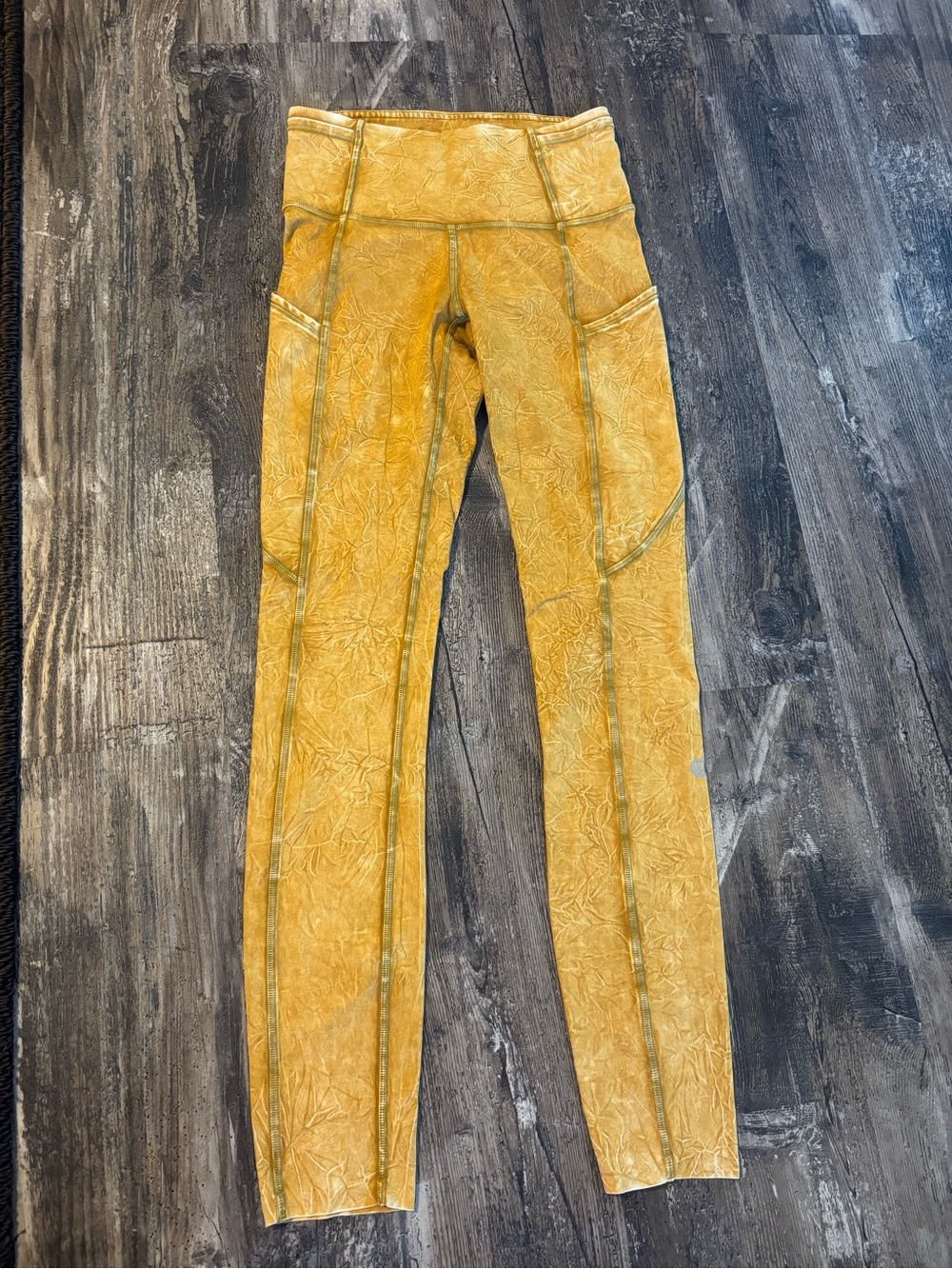 lululemon athletica Mustard Yellow High-Rise Leggings with Side Pockets